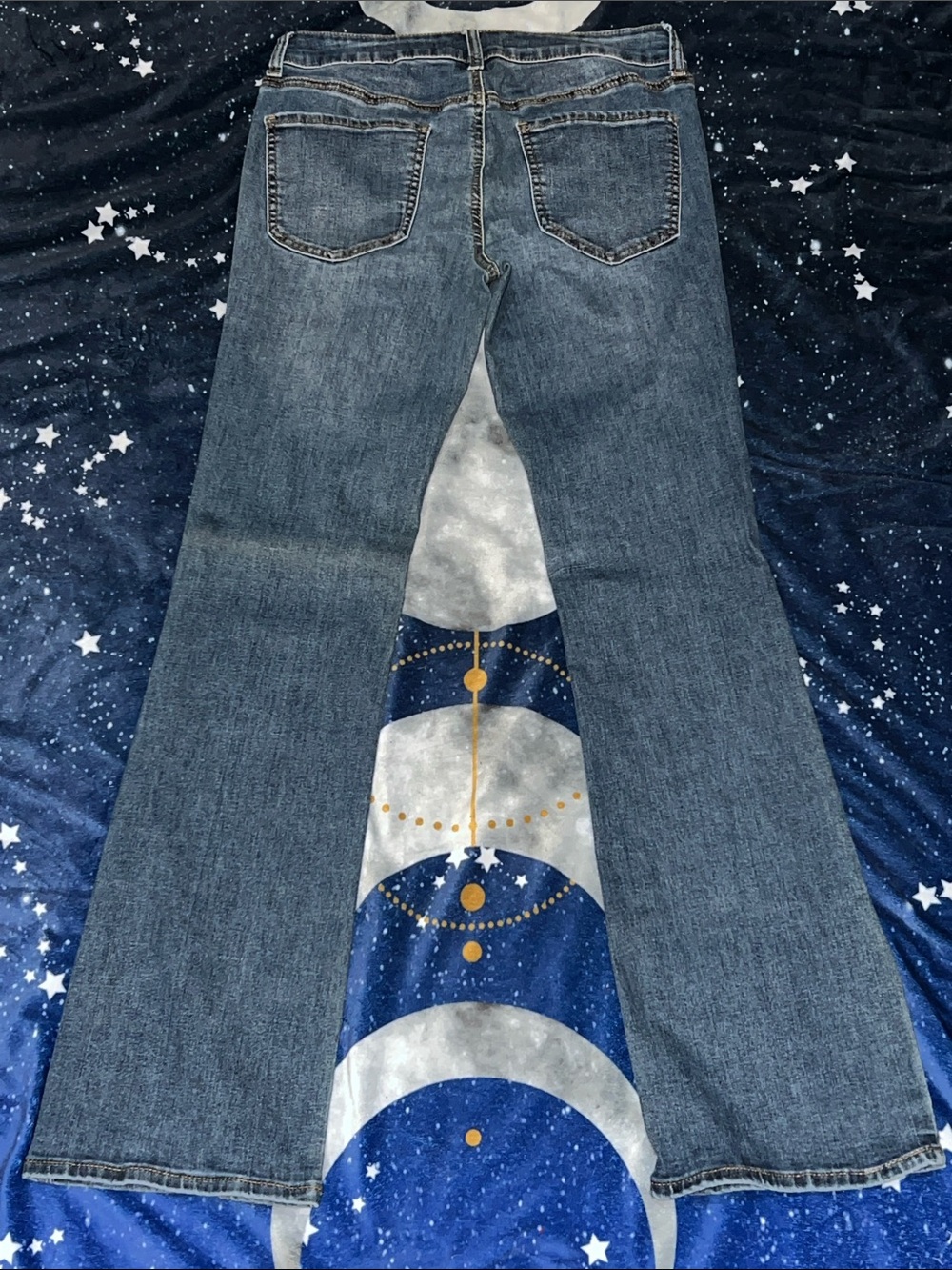 SO Women's Dark Blue Flare Jeans - Picture 3 of 3
